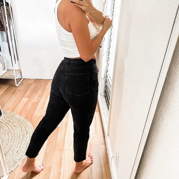 Neiman Marcus Vintage High Waisted Cropped Jeans size Med 6 8 - Picture 5 of 13